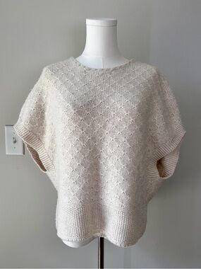 GAP Wool Blend Short Sleeve Sweater Top